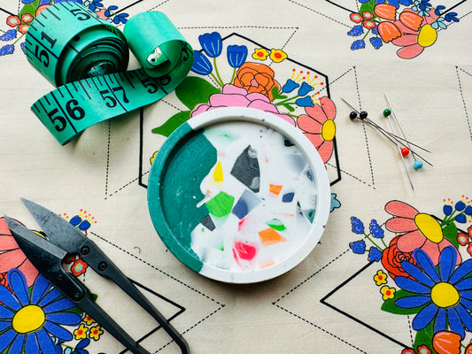 Green Terrazzo Magnetic Pin Dish