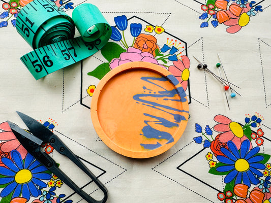 Orange & Purple Scribble Magnetic Pin Dish